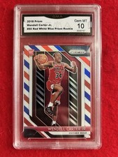 2018-19 Panini Prizm - Wendell Carter Jr. #80 Red White & Blue Prizm (RC) Bulls