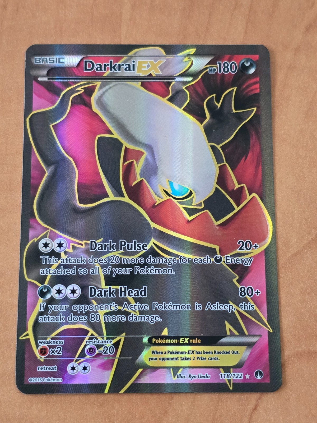 Pokemon Breakpoint Full Art Darkrai EX 118/122 MP