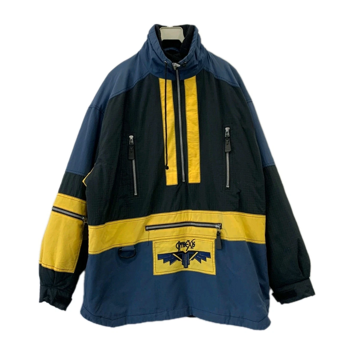 Vtg Chiemsee Ski Jacket Mens S Blue Yellow Pullover Anorak 90s Snowboard #195