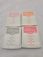 Classic Stampin' Pad LOT of 4 River Rock Pumpkin Pie Wild Wasabi Sealed!