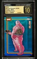 2026 Topps Chrome Marvel Blue Refractor X-Men Glob 6/150 #43 CGC 10 PRISTINE