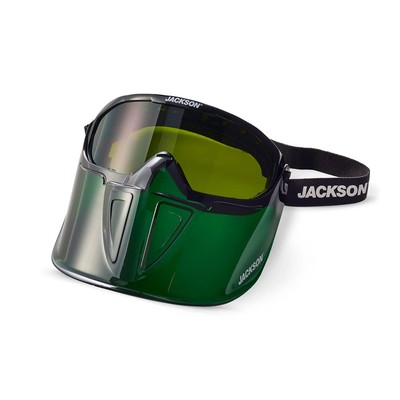 GPL530 Safety Goggles with Face Shield - Safety Eyewear Over Glasses - Anti-F...