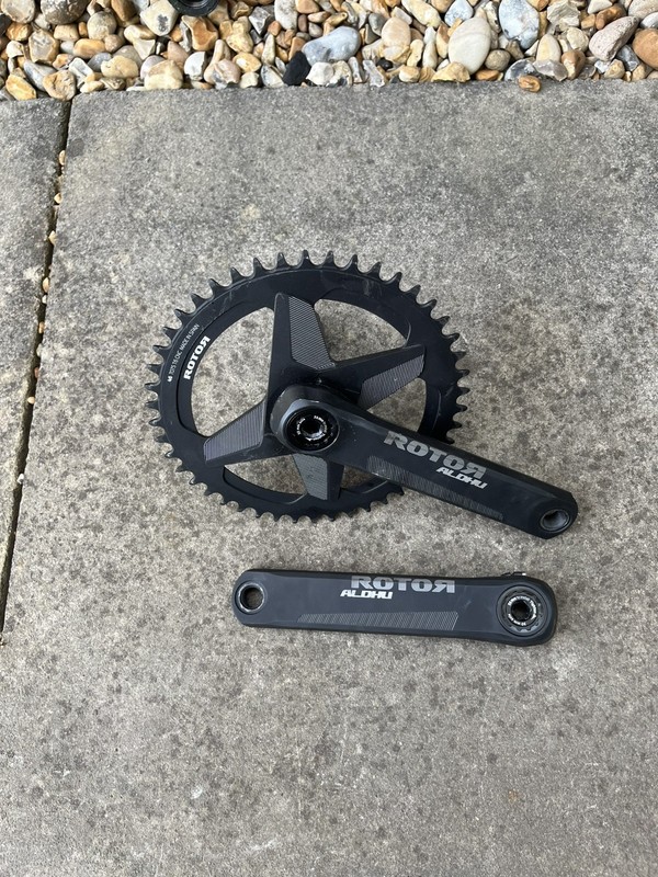 Rotor Aldhu 30mm 170mm Cranks and Spider Set Road Bike