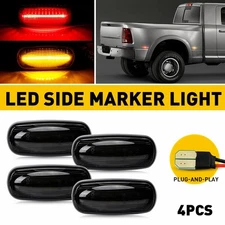 4PCS Side Front+Rear LED Marker Set For Light Dodge RAM 2500HD 3500HD 2003-2009