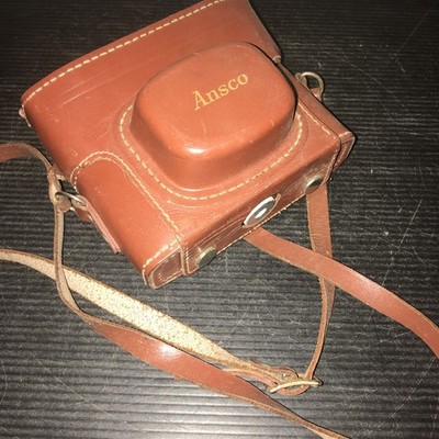 Vintage Ansco Memar 35mm Film Camera w/ Agfa Color-Apotar Lens & Leather Case