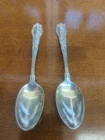 New ListingAntique Gorham Sterling Silver Pair Of Single Rose Teaspoons Teaspoon
