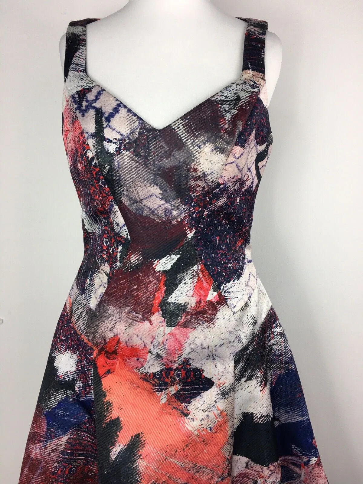 Prabal Gurung Multicolour Patchwork Abstract Dres… - image 4