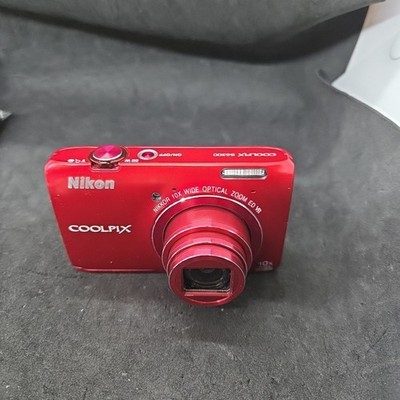 Nikon COOLPIX S6300 16.0MP Red Digital Camera 10X Zoom - No Charger #4