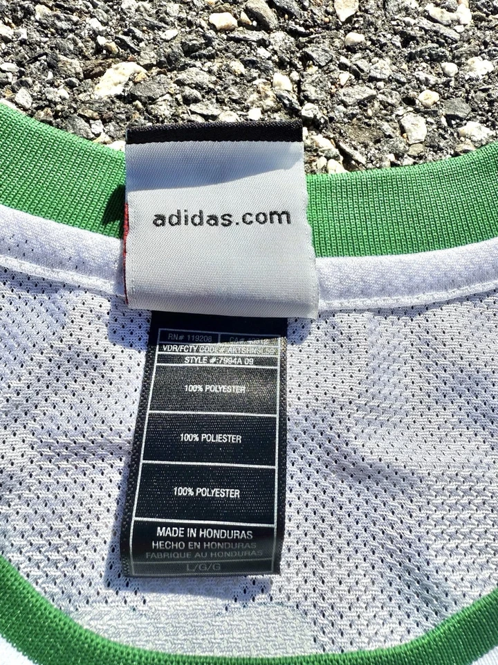 Camiseta deportiva de baloncesto vintage de los Boston Celtics Nate Robinson Adidas de la NBA talla L grande Foto 4 de 4