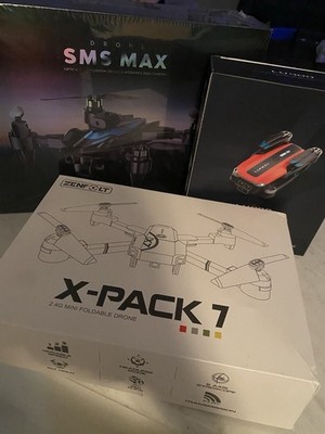 Zenfolt X-PACK 7, LU900, SMS MAX Foldable RC Quadcopters Headless Mode Camera
