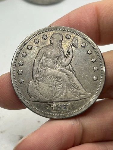 1871 US Seated Liberty Dollar $1 — VF Details! Rare Type Coin***