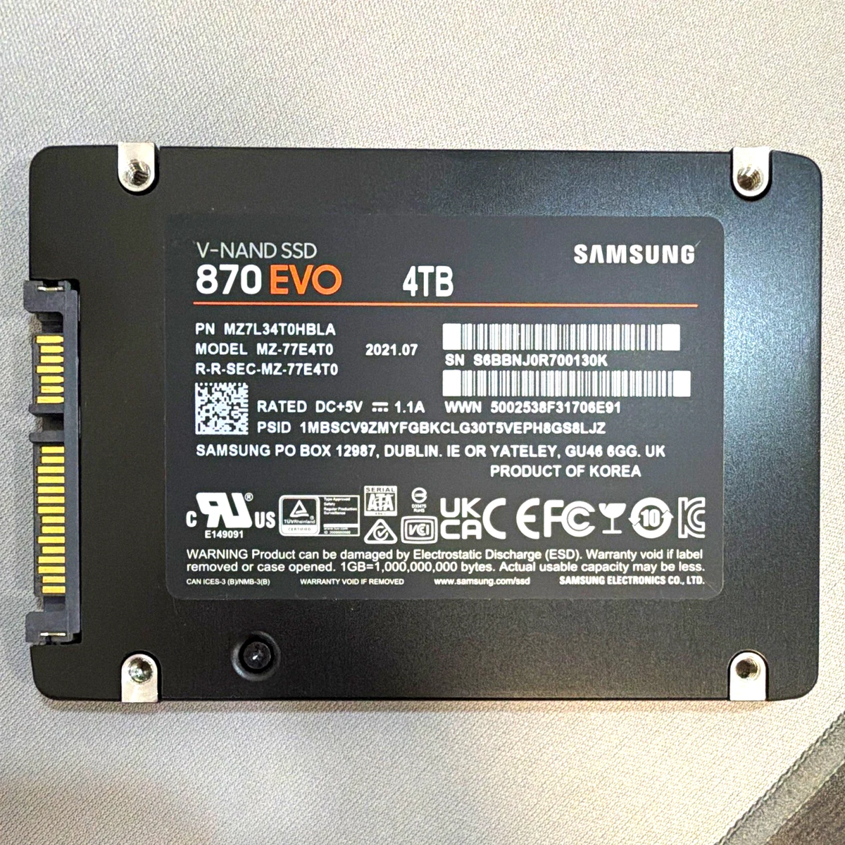 Samsung 4 TB Internal Solid-State Drives for sale | eBay