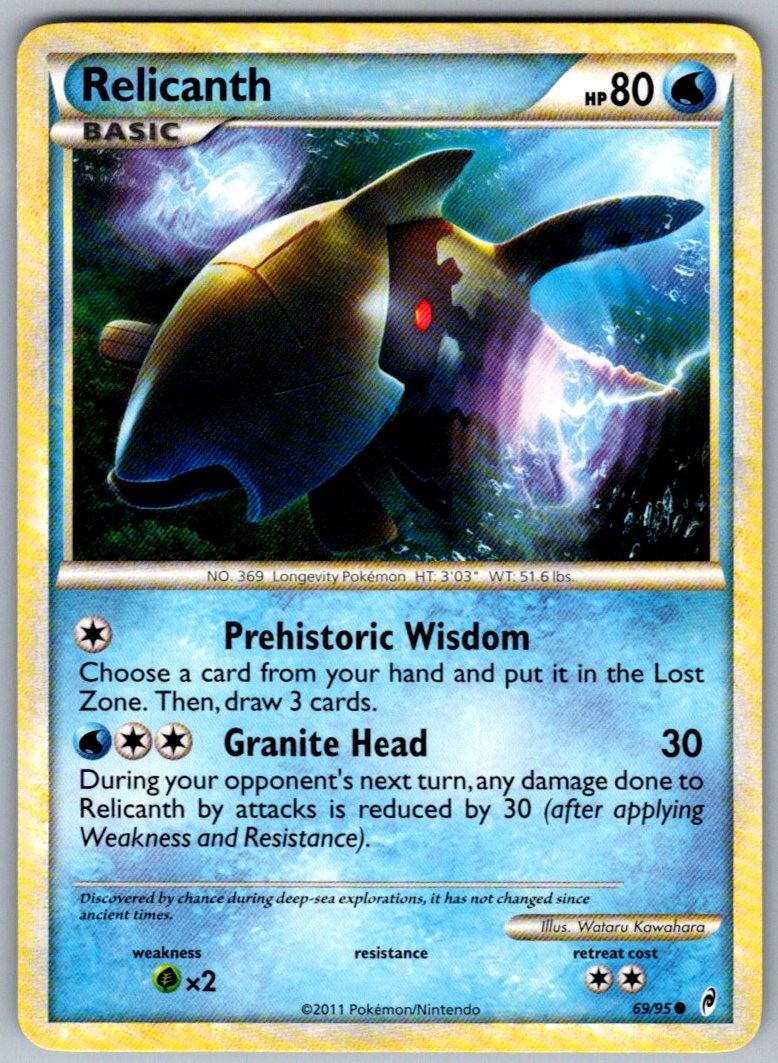 Relicanth Common Call of Legends 69/95 LP