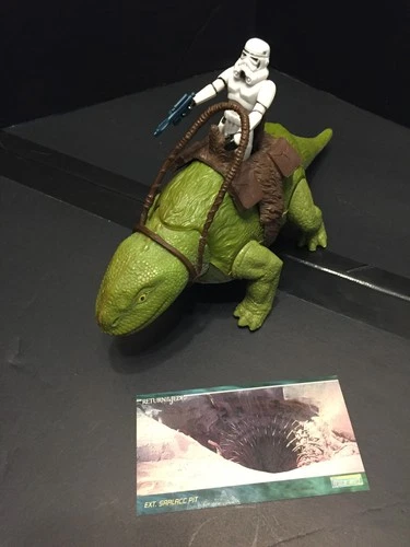 Vintage 1979 Kenner Star Wars Dewback Patrol BONUS Stormtrooper & Topps Card