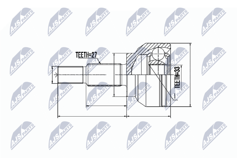 Wheel Side NTY NPZ-RE-034 Joint Kit, drive shaft for RENAULT - Image 15