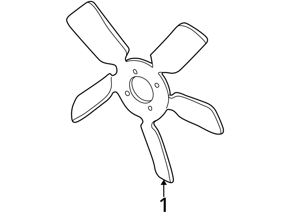 Radiator Fan Motor Fan Assembly Fits 02-04 GRAND CHEROKEE 2968955 - Image 4 of 4