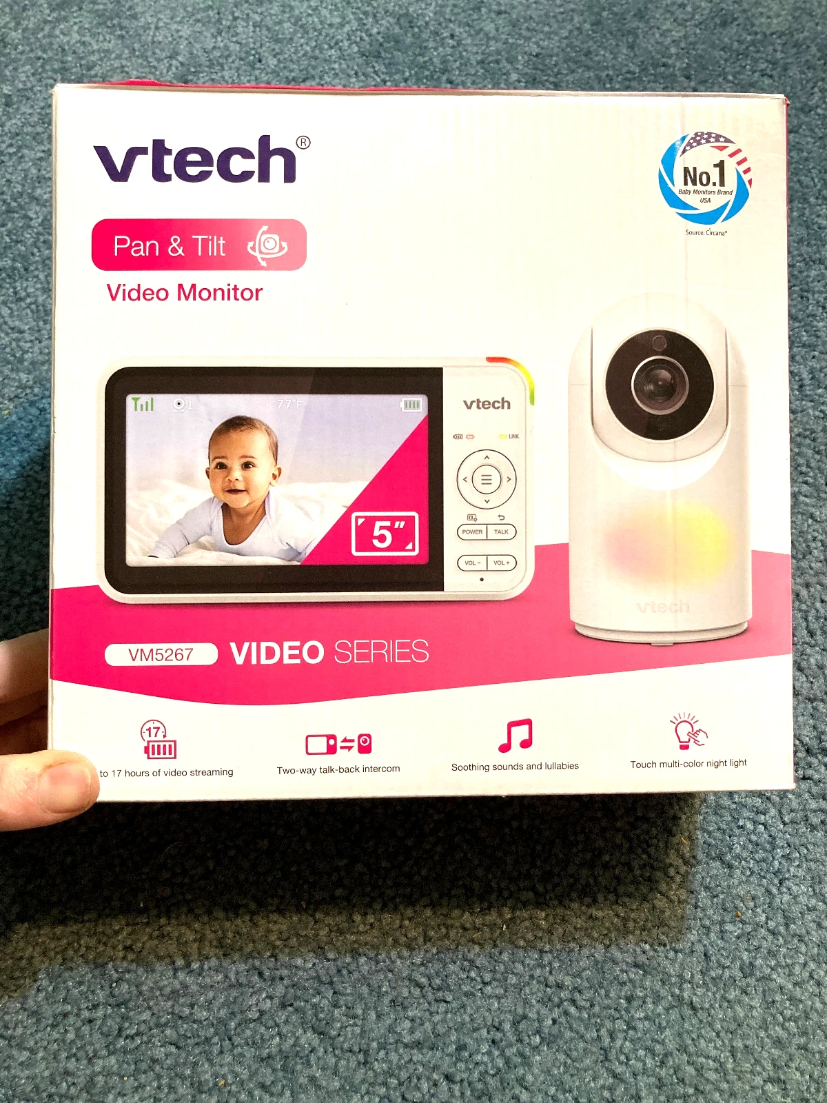 VTech VM5267 Video & Audio Baby Monitor 5" LCD with Night Vision
Opens in a new window or tab