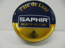 Saphir Shoe Polish Wax Pate De Luxe 50ml Made in France Yellow Tan