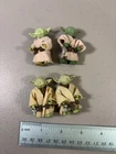 Vintage Star Wars Kenner Yoda Figure lot x4 robes & belts