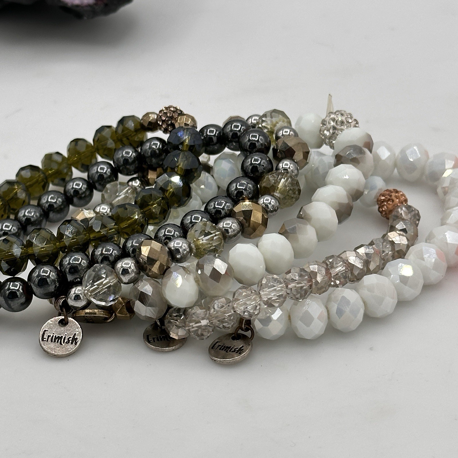 Erimish Beaded Bracelet Stack Set Stretch Layered… - image 8