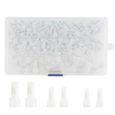 350PC Closed End Crimp Connectors, 22-10 AWG Nylon Wire Cap Terminal Connectors