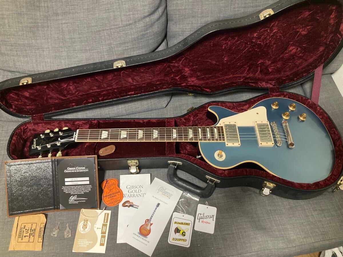 ギター Gibson custom 1957 Les Paul Blue Gibson Custom Shop 1957 Les Paul Standard Willcutt Exclusive