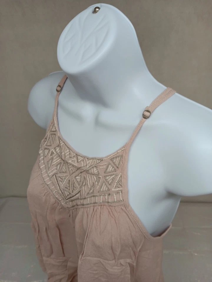 AEROPOSTALE MUJER BABYDOLL BORDADO ROSA MEDIO CORREA AJUSTABLE Foto 3 de 4