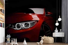 3D Model Car Exhibition Hall Self-adhesive Removeable Wallpaper Wall Mural 1242