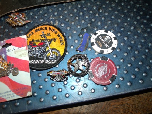 VINTAGE HARLEY DAVIDSON MOTORCYCLE PIN tokens patch stuff peg parts - Bild 7 von 7