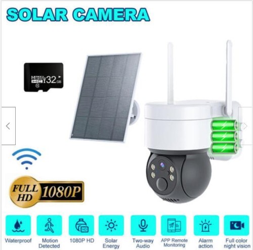 Solar Battery Powered Wireless WiFi Outdoor Pan/Tilt Home Security Camera System - Picture 16 of 18