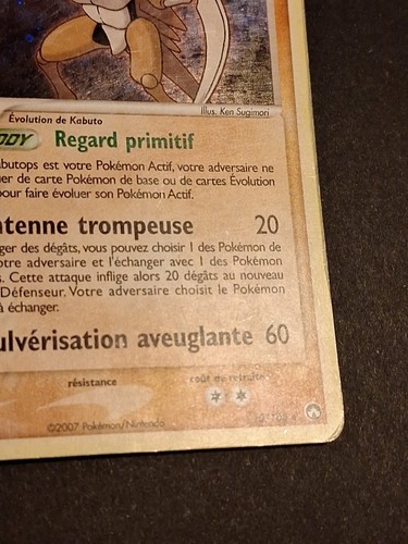 HOLO carte pokemon Kabutops 10/108 Ex Gardiens Du Pouvoir - Photo 3/16
