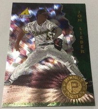 1995 Pinnacle Museum Collection GOLD Refractor #153 Jon Lieber Pittsburg PIRATES