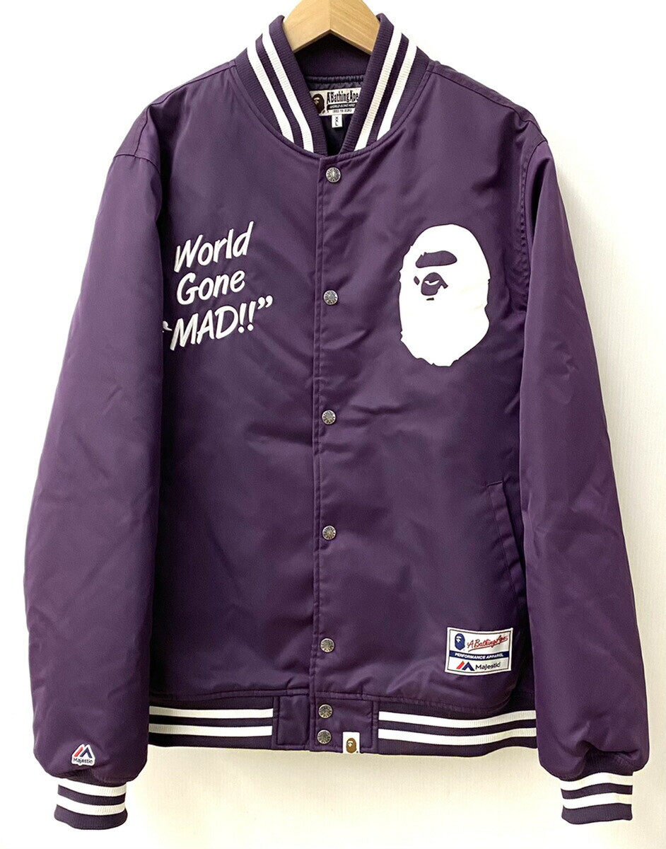 Used A Bathing Ape Majestic Satin Varsity Jacket | eBay Used A Bathing Ape Majestic Satin Varsity Jacket | eBay