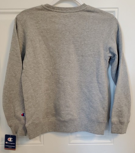 Champion Youth/Unisex Gray Crew Neck Pullover Jumper - MEDIUM - Picture 4 of 4