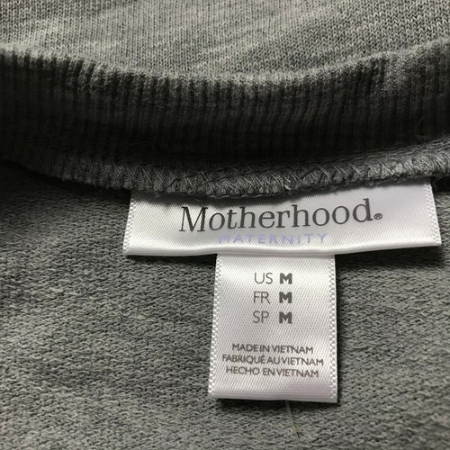 Motherhood Maternity Womens Knit Top Cold Shoulder Gray Size M Style# 92929 NWT - Picture 5 of 7
