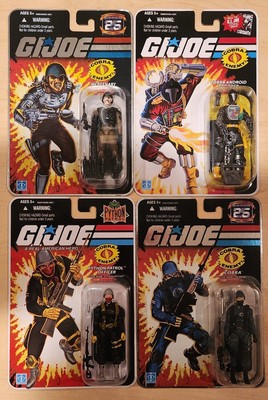 Bundle Deal GI Joe 25th Anniversary (x4) Cobra Major Bludd BAT Python 2008 MOC