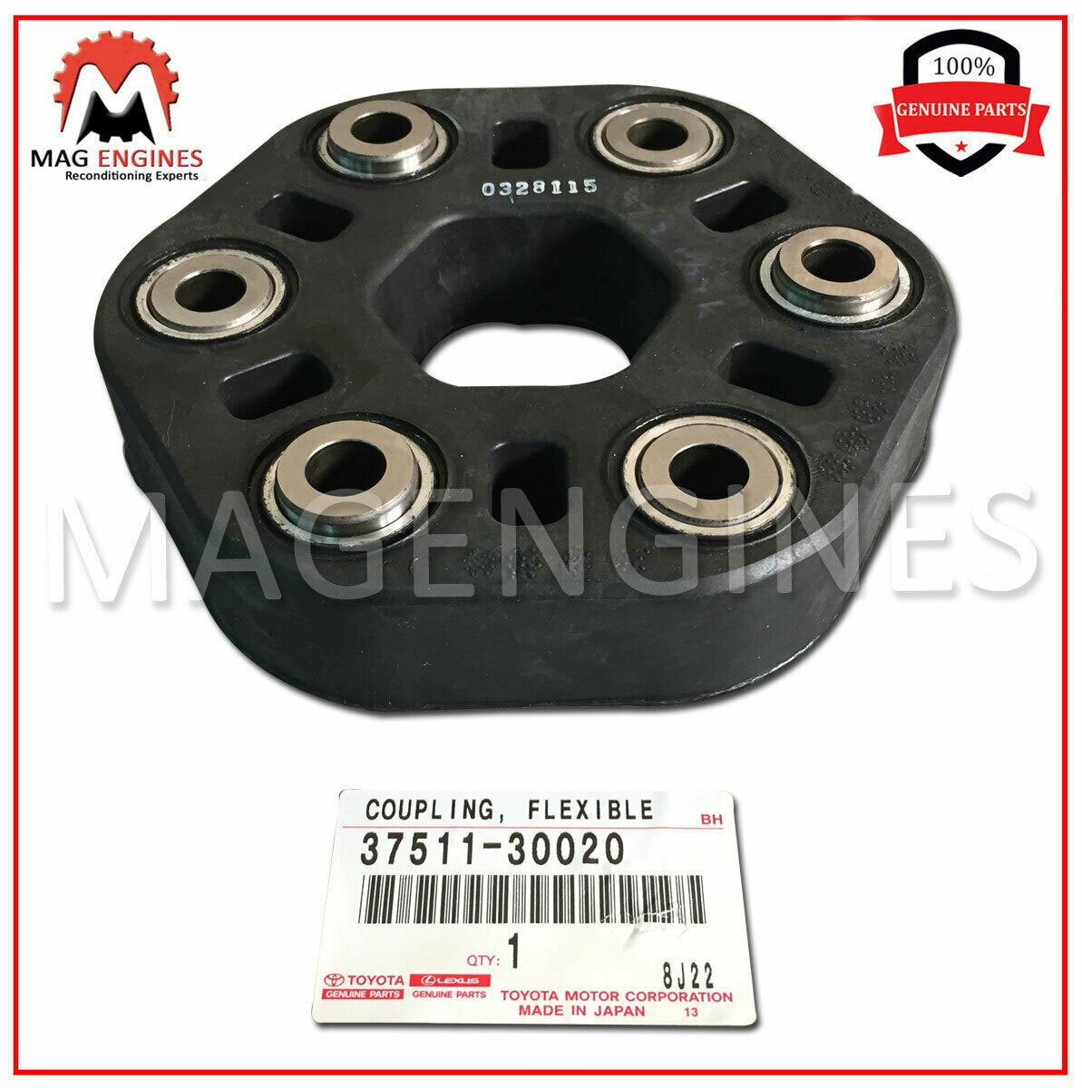 37511-30020 GENUINE OEM DRIVESHAFT FLEXIBLE COUPLING FOR SUPRA