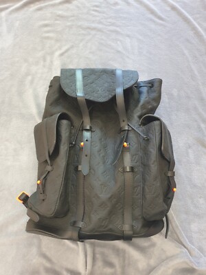 Louis Vuitton Virgil Abloh Christopher Backpack Black Monogram Leather  Brand New UK