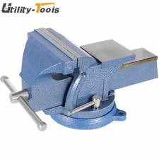 High Precision 6" Mechanic Bench Vise Table Top Clamp Press Locking Swivel Base