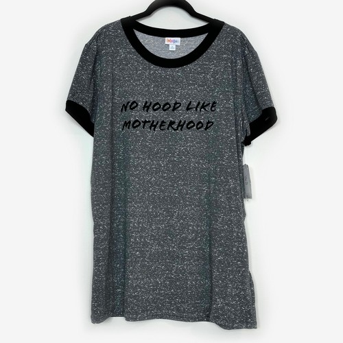 LuLaRoe Liv T XL Gray/Black Cap Sleeve Top NWT Women’s ‘MOTHERHOOD’ eBay