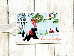 Hang Tags BLACK SCOTTIE TERRIER DOG CHRISTMAS TAGS or MAGNET #103 Gift Tags Hang Tags BLACK SCOTTIE TERRIER DOG CHRISTMAS TAGS or MAGNET #103 Gift Tags