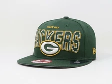 New Era 9Fifty Men Women Cap Green Bay Packers Outter Green Snapback Hat S/M