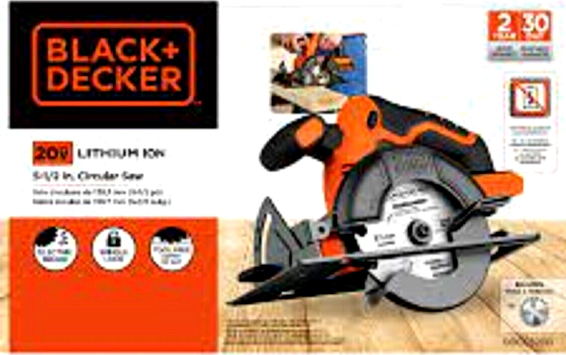 Black & Decker BDCCS20B 20V MAX Cordless Lithium-Ion 5-1/2 in. Circular Saw  SB6