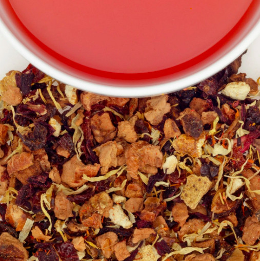 Harney & Sons 4 oz (1/4 lb) tin Caffeine Free Blood Orange Fruit Tea