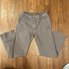 Vans Off The Wall Straight Chino Grey Skate Pants Kids Unisex Size 12