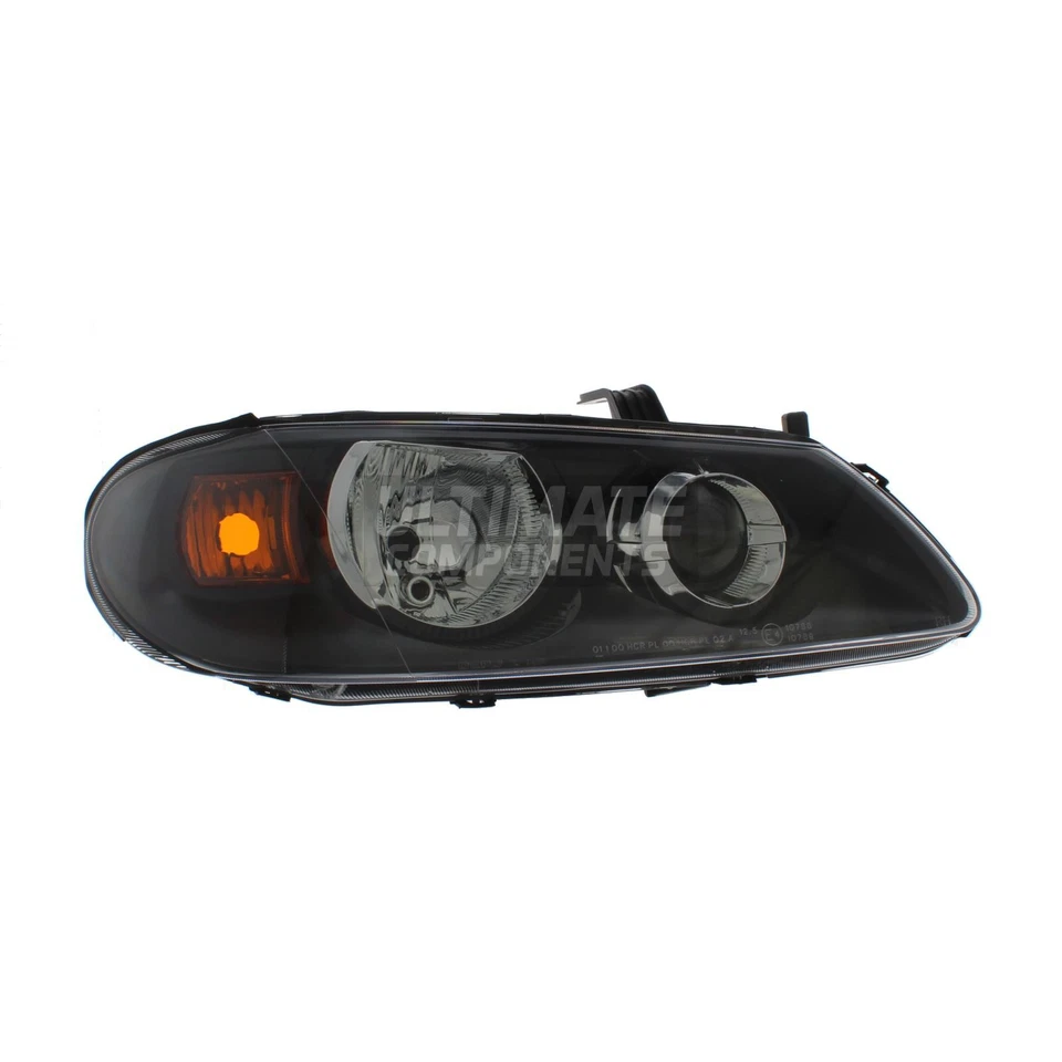 Par de faros interiores negros para Nissan Almera N16 hatchback 2003-2006 Foto 3 de 4