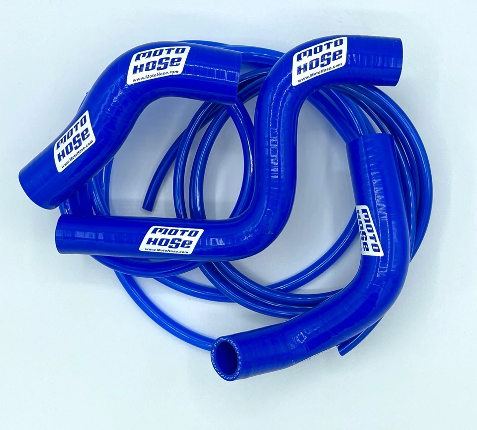 KAWASAKI KX85 KX100 KX112 2014-2024 Premium Silicone Radiator Hose BLUE 24-325B — 第 2/2 张图片