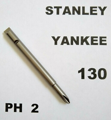STANLEY YANKEE SCHRAUBENDREHER 130A & 130B - KREUZSCHLITZ No 2 BIT PH 2 CROSSHEAD 2
