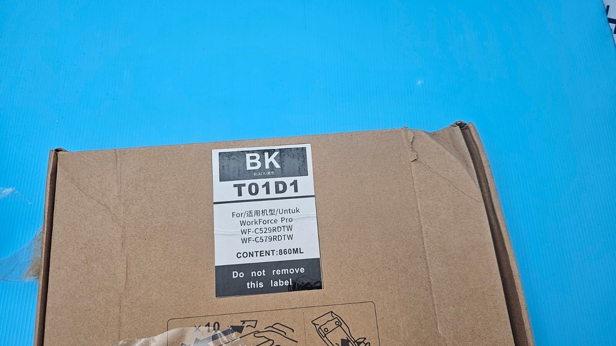 Epson T01D1 Ink Black Workforce WF Pro C529RDTW, C579RDTW 860ML | eBay