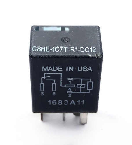 2 Pezzi Relè Auto Alta Corrente G8HE-1C7T-R1-DC12V 12V - 5 Pin - Nuovi